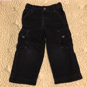 Sonoma Boys 2T Black Corduroy Cargo Pants